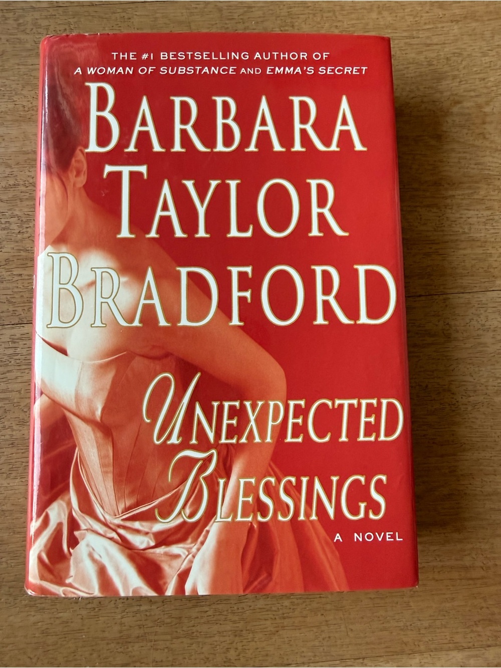 📚 3 for $12📚Barbara Taylor Bradford "Unexpected Blessings" - Red Hardcover Novel